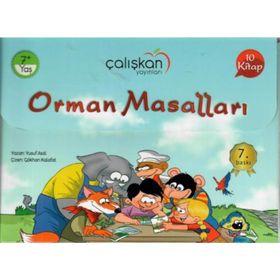 Orman Dostları Masal Dizisi Seti Düz Yazılı 10 Kitap Büyük boy - Deniz Şahin