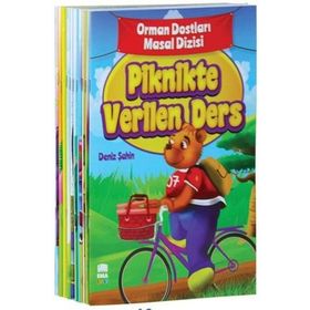 Orman Dostları Masal Dizisi Seti Düz Yazılı 10 Kitap Büyük boy - Deniz Şahin