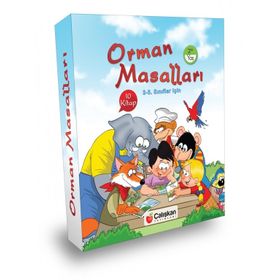 Orman Dostları Masal Dizisi Seti Düz Yazılı 10 Kitap Büyük boy - Deniz Şahin