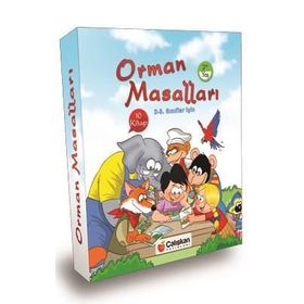 Orman Dostları Masal Dizisi Seti Düz Yazılı 10 Kitap Büyük boy - Deniz Şahin