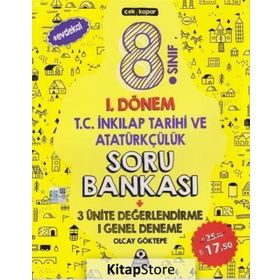Örnek Akademi Yayınları 8. Sınıf 1. Dönem T.C. İnkılap Tarihi Ve Atatürkçülük Soru Bankası