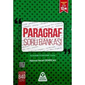 Örnek Akademi Yayınları Paragraf Soru Bankası