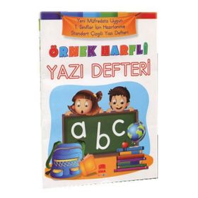 Örnek Harfli Yazı Defteri A4 Ebat Renkli - kollektif