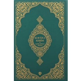 Orta Boy Sıvama Cilt Yeşil Kur'anı Kerim ve Açıklamalı Karşılıklı Meali Türkiye Diyanet Vakfı Yayınları