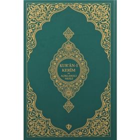 Orta Boy Sıvama Cilt Yeşil Kur'anı Kerim ve Açıklamalı Karşılıklı Meali Türkiye Diyanet Vakfı Yayınları
