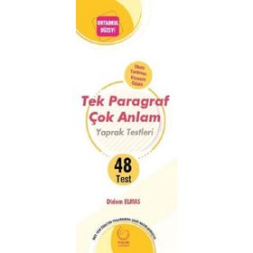 Ortaokul Düzeyi Tek Paragraf Çok Anlam Yaprak Test - Palme Yayınevi