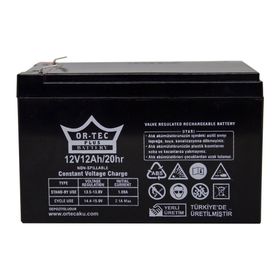 Ortec 12V 12 Ah Bakımsız Kuru Akü