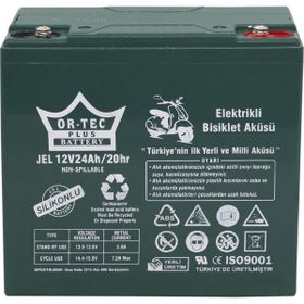 Ortec 2024 Jel 12 V 24 Ah Elektrikli Motosiklet Aküsü