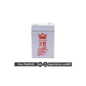 Ortec 4V 8Ah Bakımsız Kuru Akü