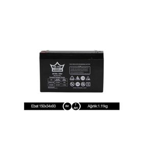 Ortec 6 V 7 Ah Kuru Akü