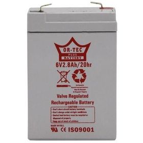 Ortec 6V 2,8Ah Bakımsız Kuru Akü