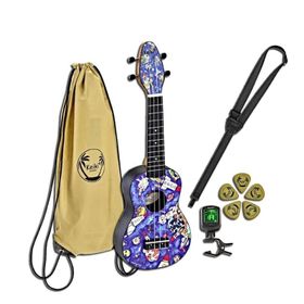 Ortega K2-SP Spaceman Keiki Sopranino Ukulele Set