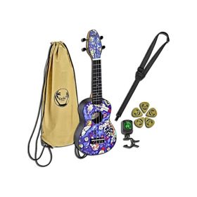 Ortega K2-SP Spaceman Keiki Sopranino Ukulele Set