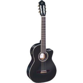 Ortega RCE141BK Siyah Elektro Klasik Gitar