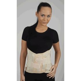 Ortholand ML-0557 Lumbosakral 26 cm Bedensiz Misineli Kumaş Çelik Balenli Korse