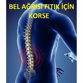 Ortholand ML-0557 Lumbosakral 26 cm Bedensiz Misineli Kumaş Çelik Balenli Korse