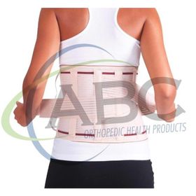 Ortholand ML-0557 Lumbosakral 26 cm Bedensiz Misineli Kumaş Çelik Balenli Korse