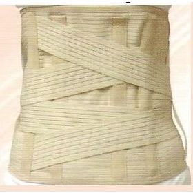 Ortholand ML-0557 Lumbosakral 26 cm Bedensiz Misineli Kumaş Çelik Balenli Korse
