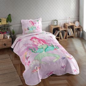 Örtüm Mermaid Tek Kişilik Kapitone Yatak Örtüsü