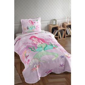 Örtüm Mermaid Tek Kişilik Kapitone Yatak Örtüsü