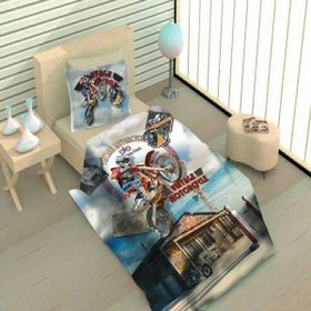 Örtüm Motocross Tek Kişilik Kapitone Yatak Örtüsü
