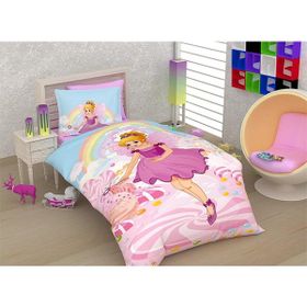 Örtüm Pink Girl Tek Kişilik Pembe Ranforce Uyku Seti