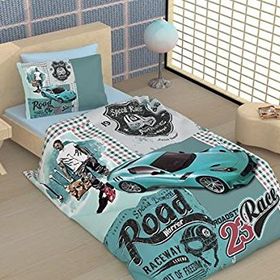 Örtüm Raceway Tek Kişilik Yatak Örtüsü