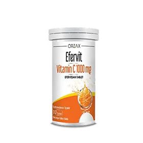 Orzax Efervit Vitamin C 1000 mg 10 Efervesan Tablet