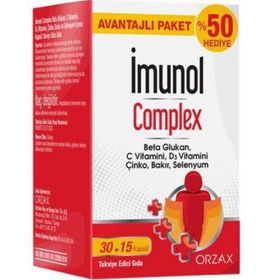 Orzax İmunol Complex Beta Glukan 45 Kapsül