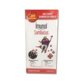 Orzax İmunol Sambucus 150 ml Sıvı + İmunol Sambucus 20 Kapsül