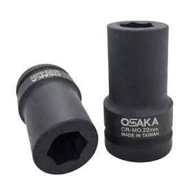Osaka 1 inç 22 mm Altı Köşe Havalı Derin Lokma