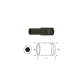 Osaka LN1221D 1/2 inç 6 Köşe 21 mm Havalı Uzun Lokma Anahtar
