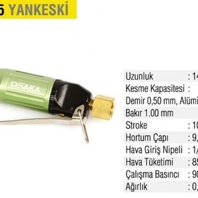 Osaka OPT-1005 140 mm Havalı Yankeski