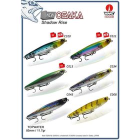 Osaka Shadow Rise 85 mm 11.7 gr TopWater Maket Balık