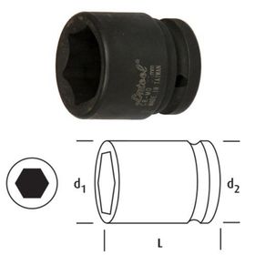 Osaka Tool LN12S19 1/2 inç 19 mm Havalı Lokma