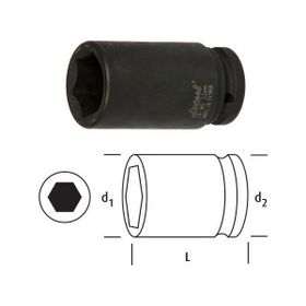 Osaka Tool LN34D38 3/4 inç 38 mm Havalı Derin Lokma