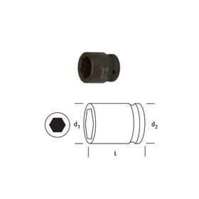 Osaka Tool LN34S50 3/4 inç 50 mm Havalı Lokma