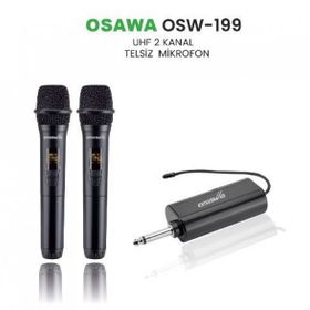 Osawa OSW-199 Şarjlı Telsiz Kablosuz Çift El Mikrofon