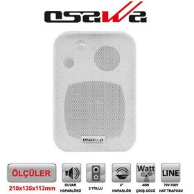 Osawa OSW-4314TB Duvar Hoparlörü