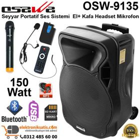 Osawa OSW-9135 150 Watt 38 cm Taşınabilir Portatif Seyyar Ses Sistemi
