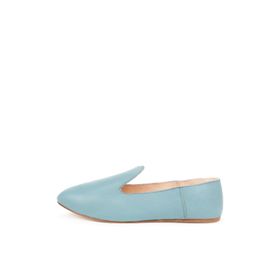 Osay LA BLUE Deri Mavi Kadın Loafer