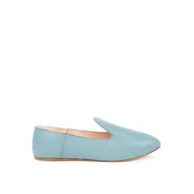Osay LA BLUE Deri Mavi Kadın Loafer