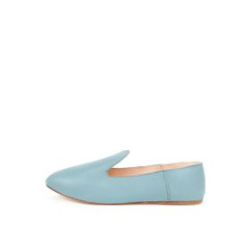 Osay LA BLUE Deri Mavi Kadın Loafer