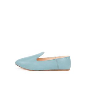 Osay LA BLUE Deri Mavi Kadın Loafer