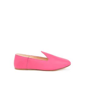 Osay LA FUCHSIA Deri Fuşya Kadın Loafer