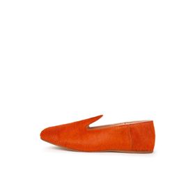 Osay LA TANGERINE Deri Turuncu Kadın Loafer