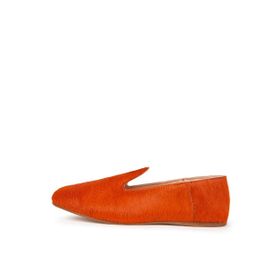 Osay LA TANGERINE Deri Turuncu Kadın Loafer