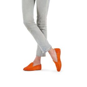 Osay LA TANGERINE Deri Turuncu Kadın Loafer