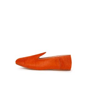 Osay LA TANGERINE Deri Turuncu Kadın Loafer