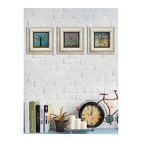 Oscar Stone Decor 3CDD-10-007 3'lü Çerçeveli Taş Duvar Panosu